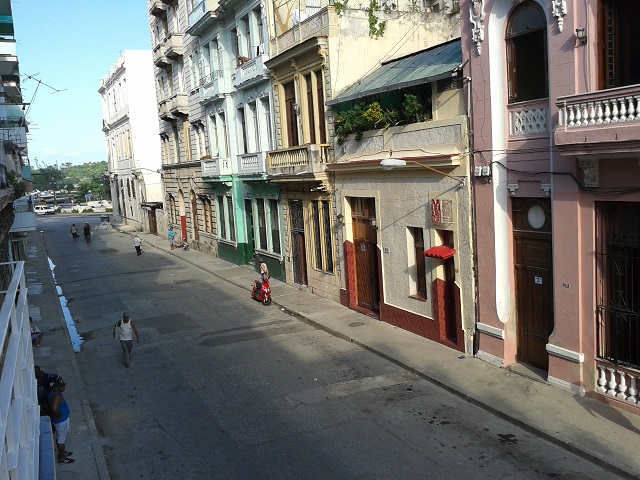 'Vista desde la terraza' Casas particulares are an alternative to hotels in Cuba.